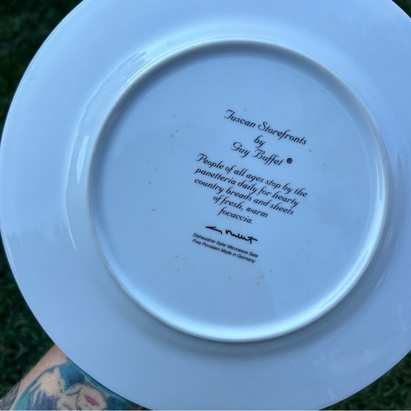 VTG Guy Buffet TUSCAN STOREFRONTS Dinner Plate 10 7/8" Panetteria Replacement - Picture 4 of 7